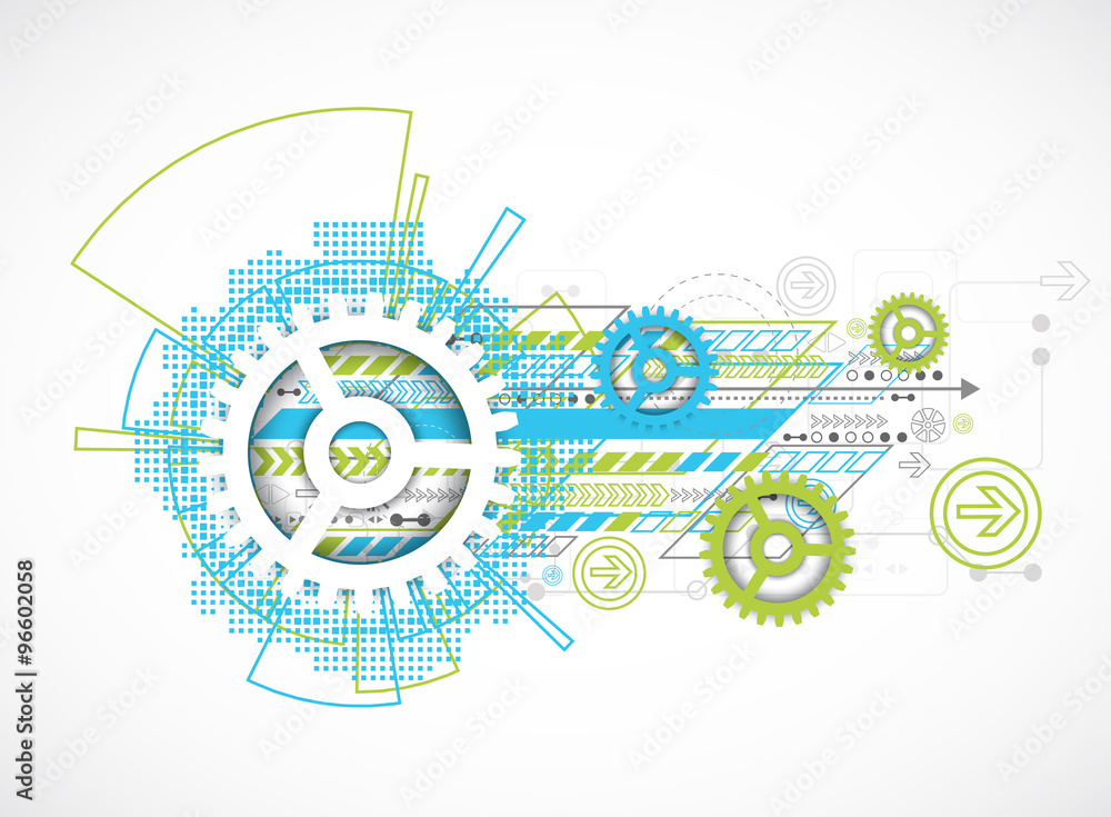 Abstract technology gears background. Futuristic style. Abstract technology gears background. Futuristic style.