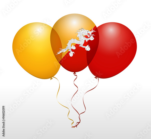 Balloons in Vector as National Flag