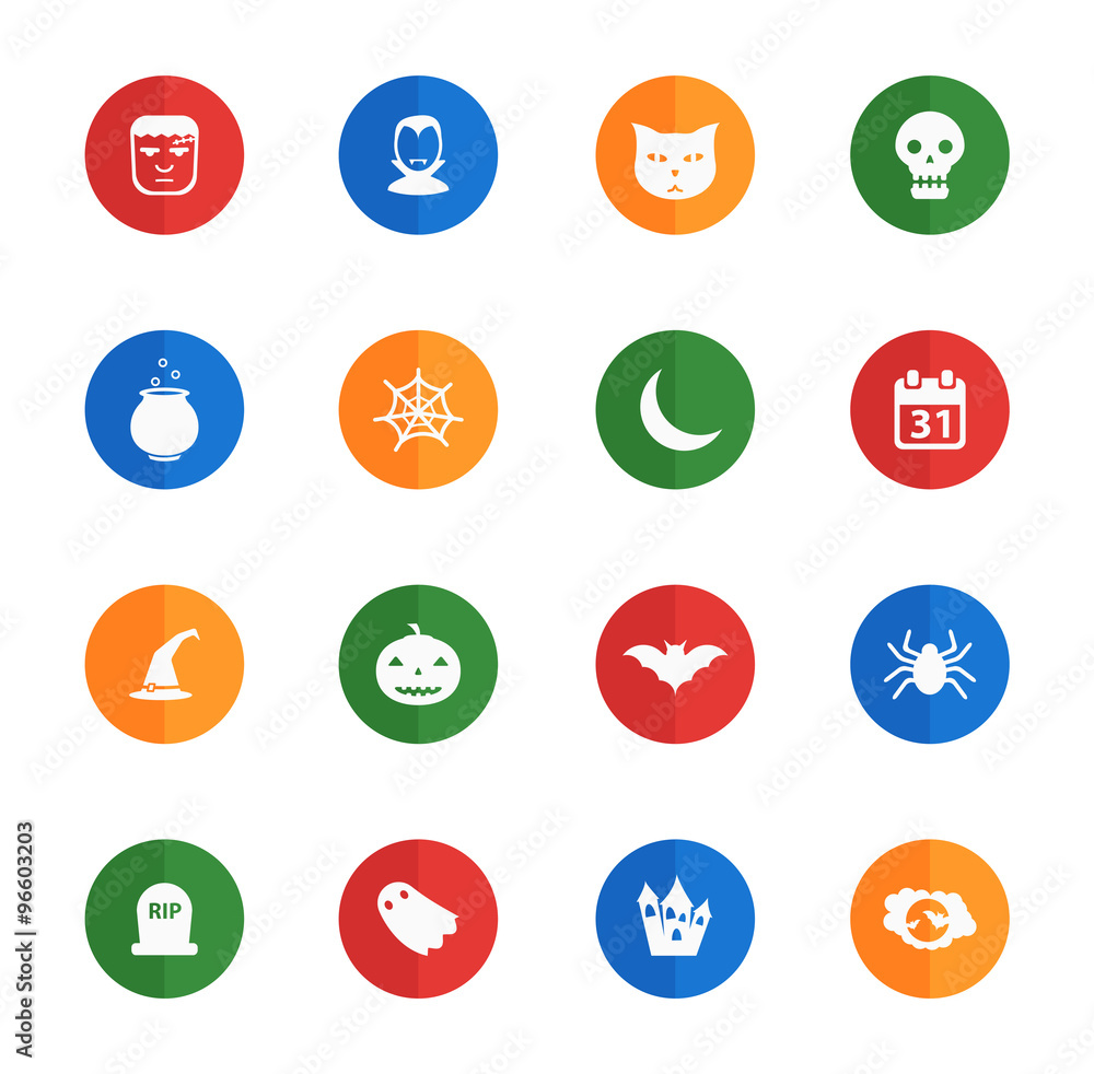 Halloween simply icons Halloween simply icons