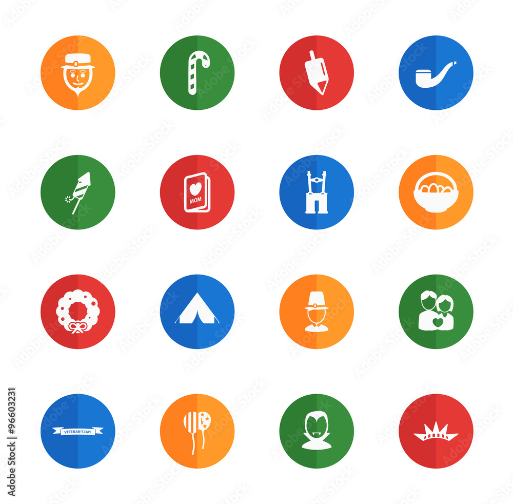 Holidays simply icons Holidays simply icons
