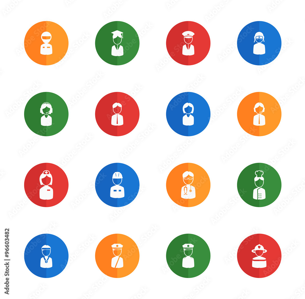 Ocupation simply icons Ocupation simply icons