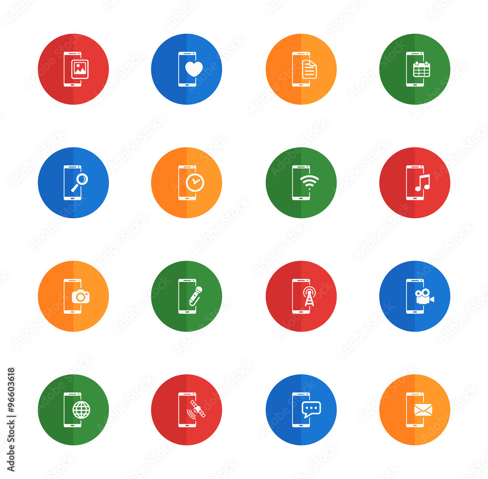 Smartphone simply icons Smartphone simply icons