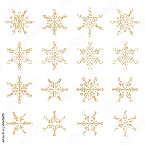 Schneeflocke geometrisch #Set4