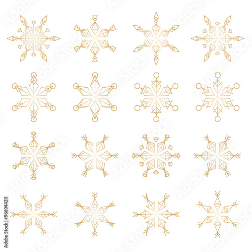 Schneeflocke geometrisch #Set5