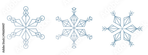 Schneeflocke geometrisch #Set7