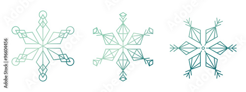 Schneeflocke geometrisch #Set8