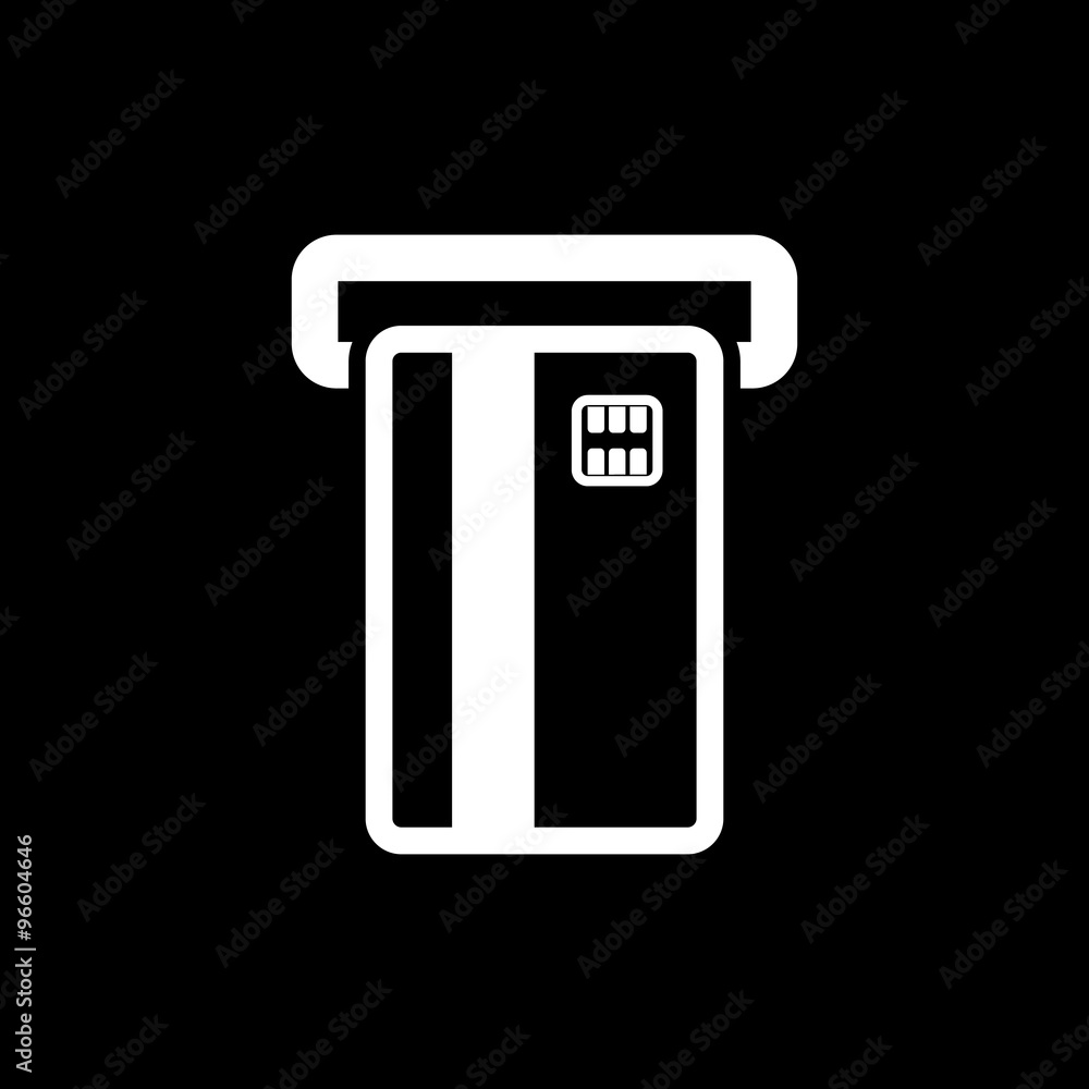 The atm card slot icon. Finance and payment, ecommerce, creditcard, banking symbol. Flat The atm card slot icon. Finance and payment, ecommerce, creditcard, banking symbol. Flat