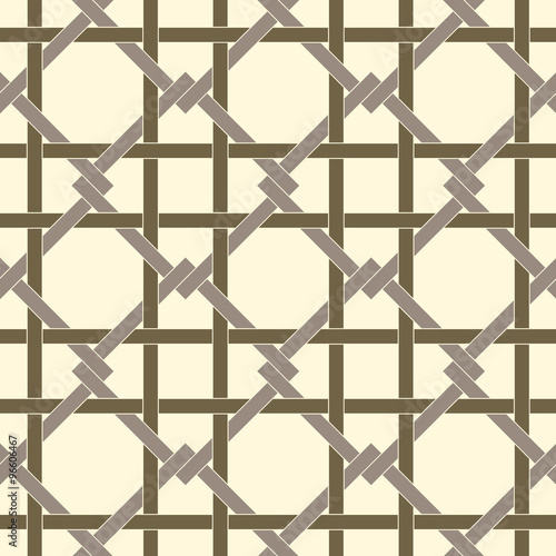 Geometric seamless pattern background with weave style.