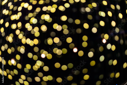 Blurred lights with bokeh effect Background