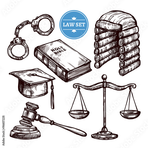 Hand Drawn Law Set  