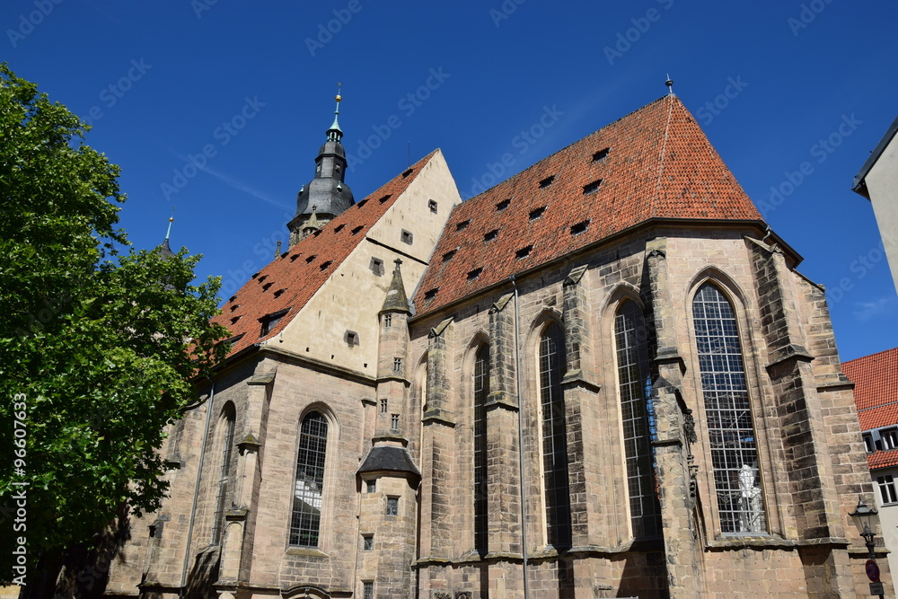 View in the city of Coburg, Bavaria, region Upper Franconia, Germany