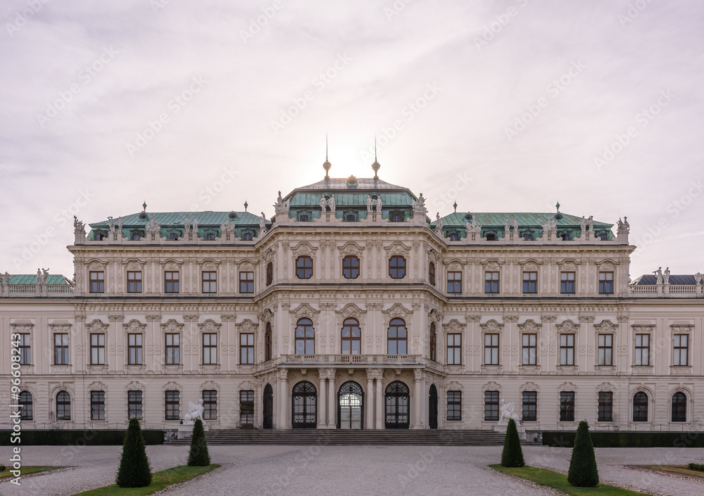 Belvedere palace, rear view, Vienna, Austria