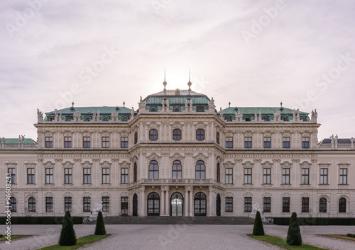 Belvedere palace, rear view, Vienna, Austria