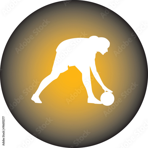 woman play soccer