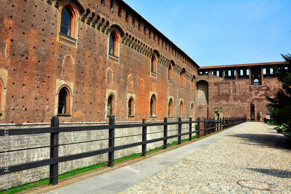 Sforza Castle walls