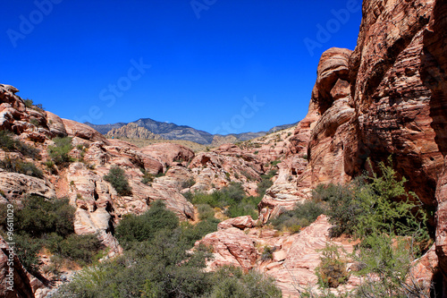 Colorful rocks at the Red Rock Canyon National Conservation Area in Nevada, USA