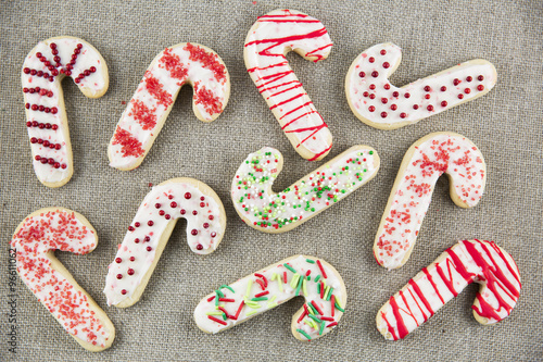 Candy Cane Sugar Cookies