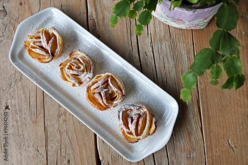 rose apple muffins