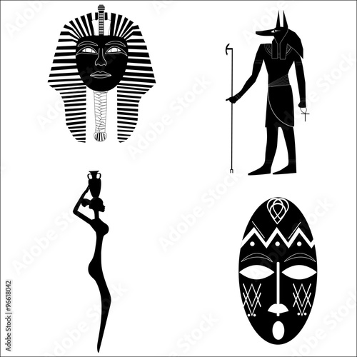 African silhouettes, tradition, history, religion