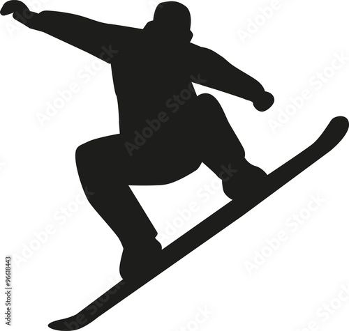 Snowboarding jump