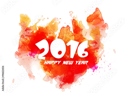 Greeting card for New Year 2016 celebration.