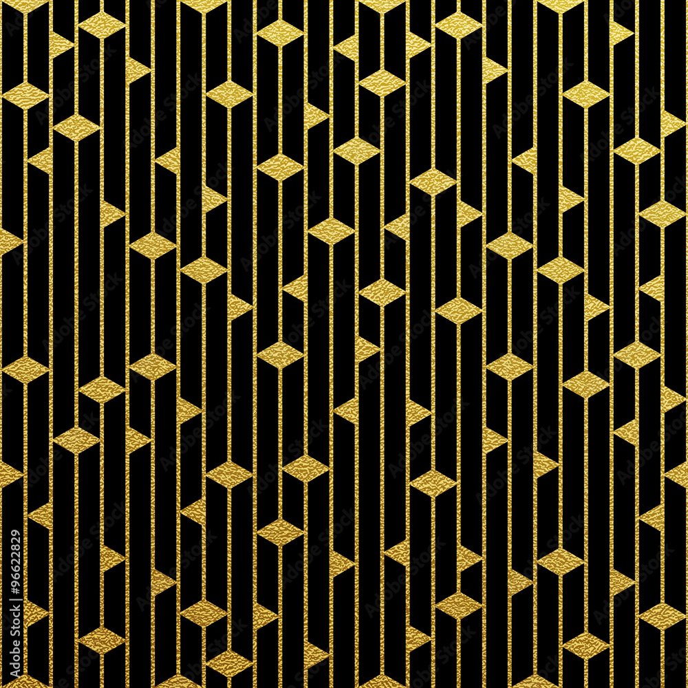 Vector geometric gold pattern