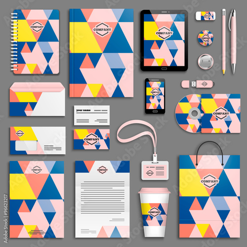 Corporate identity template set