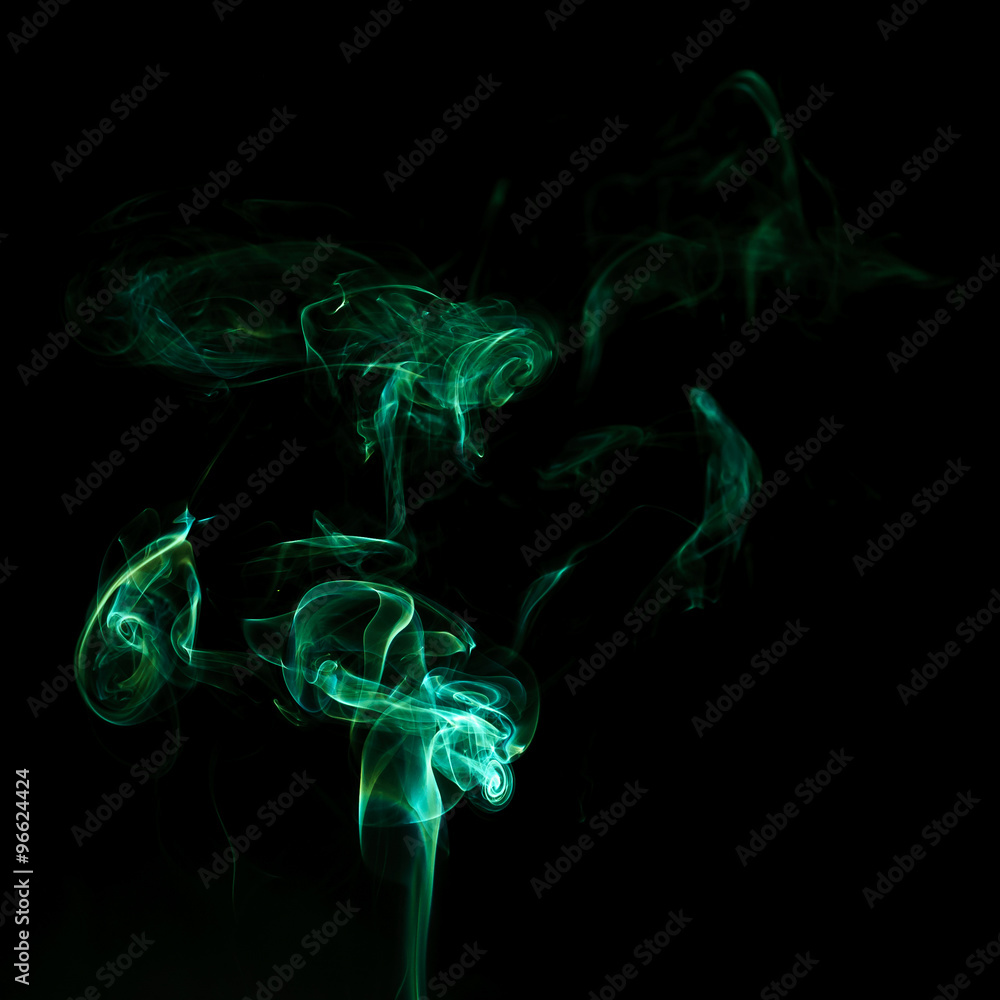 Fototapeta premium Green Pollution Smoke