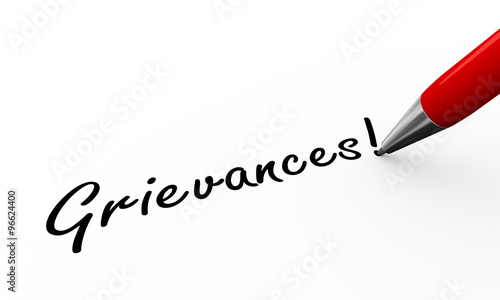 Bilde på lerret 3d pen writing grievances illustration