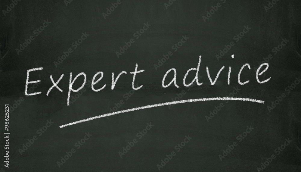Fototapeta premium chalkboard expert advice illustration