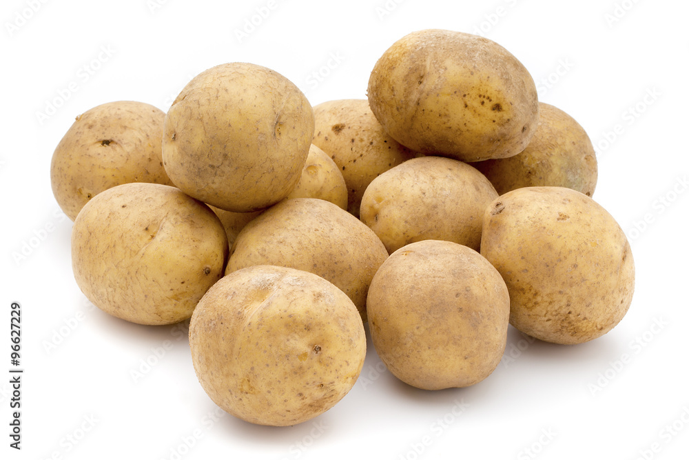Potato isolated on white background close up. Potato isolated on white background close up.