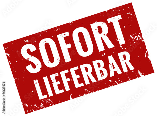 Sofort lieferbar Stempel rot