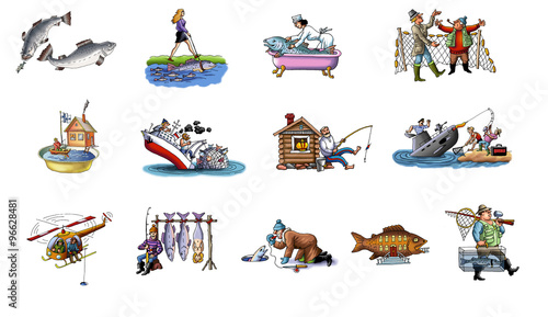 Wallpaper Mural fishing Torontodigital.ca