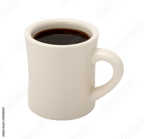 Coffee in Classic White Diner Cup