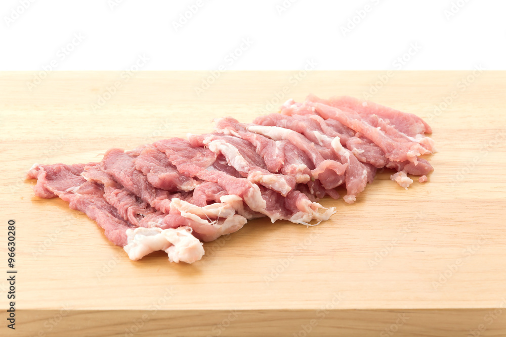 slice pork