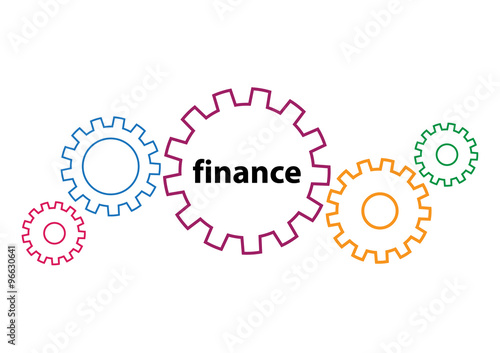 finance concept with gears