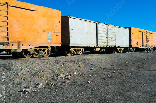 Cargo train in Ollague