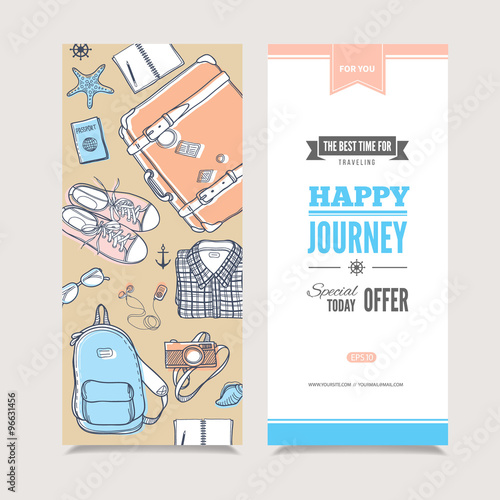 Travel vertical invitation