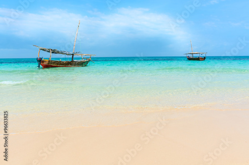 Dhow boats Indian ocean photo