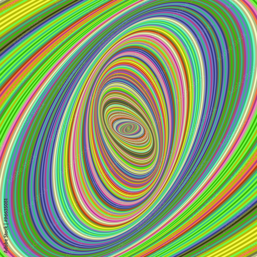 Fototapeta premium Colorful ellipse fractal design background