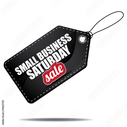 Small Business Saturday sale tag. EPS 10 vector illustration.