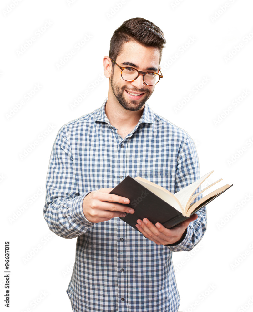 man holding a book man holding a book