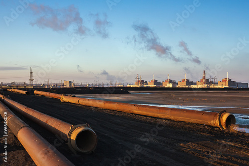 the biggest Zaporizhzhya nuclear power plant in Europe photo