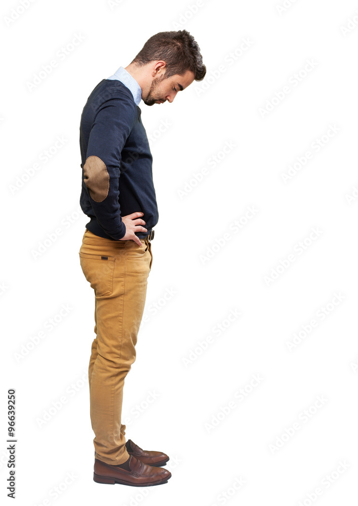 elegant man looking for something elegant man looking for something