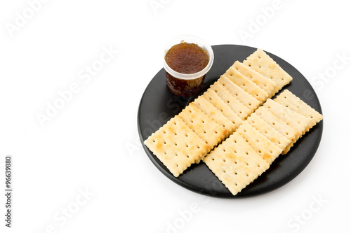 biscuit with pineapple jam