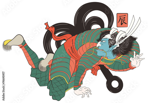歌川国芳 道外 見富利十二志のイメージイラスト