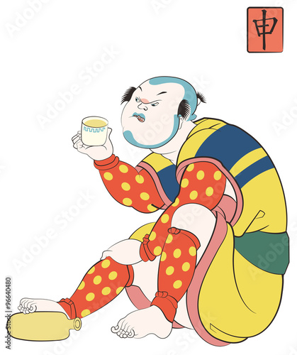 歌川国芳 道外 見富利十二志のイメージイラスト