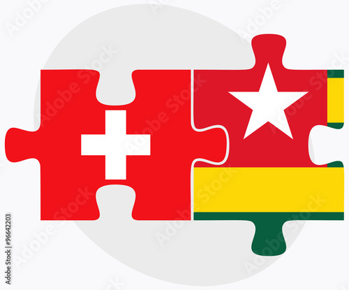 Switzerland and Togo Flags
