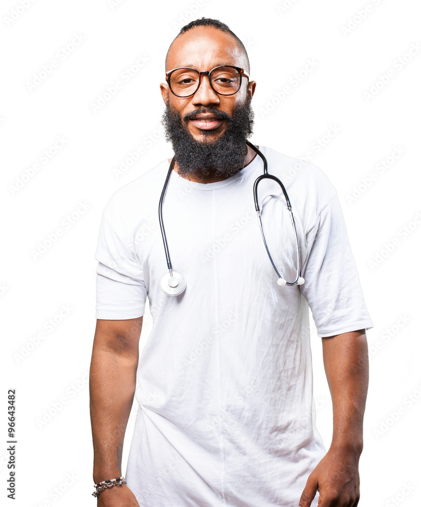 black man holding a stethoscope black man holding a stethoscope