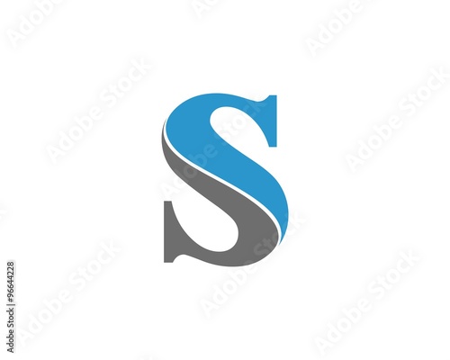 S decorative letter logo